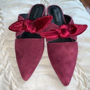 JEFFREY CAMPBELL Charlin Bow Mule Slip-ons